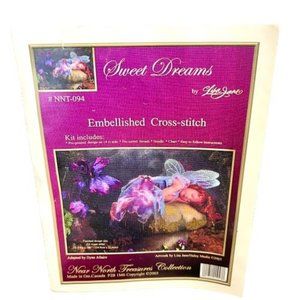 Sweet Dreams by Lisa Jane Embellished Cross Stitch Pre Printed Design